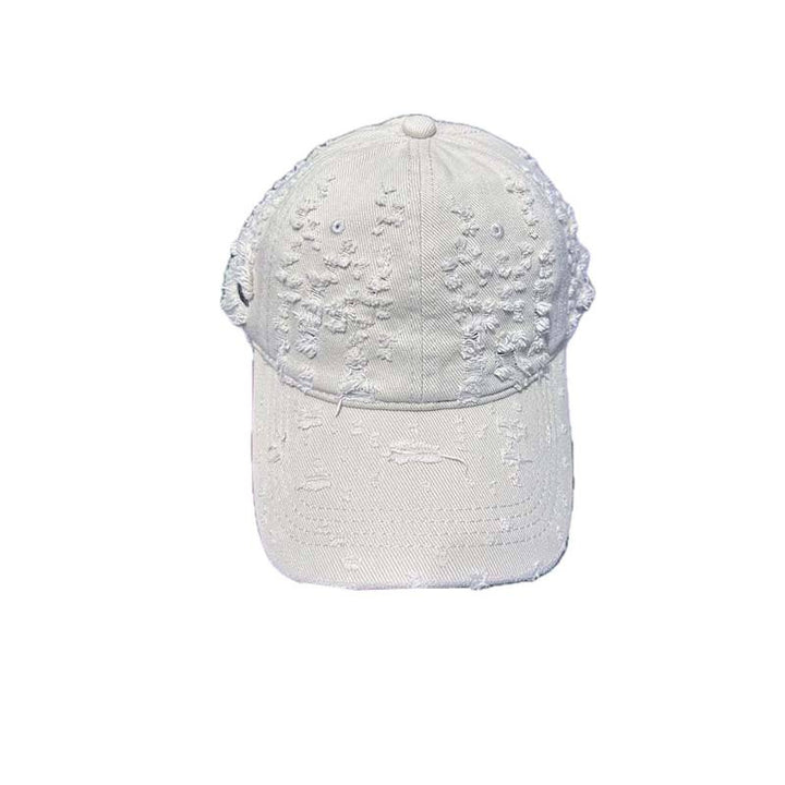 Kvinne Slitt Denim-Style Baseball Caps Skanto
