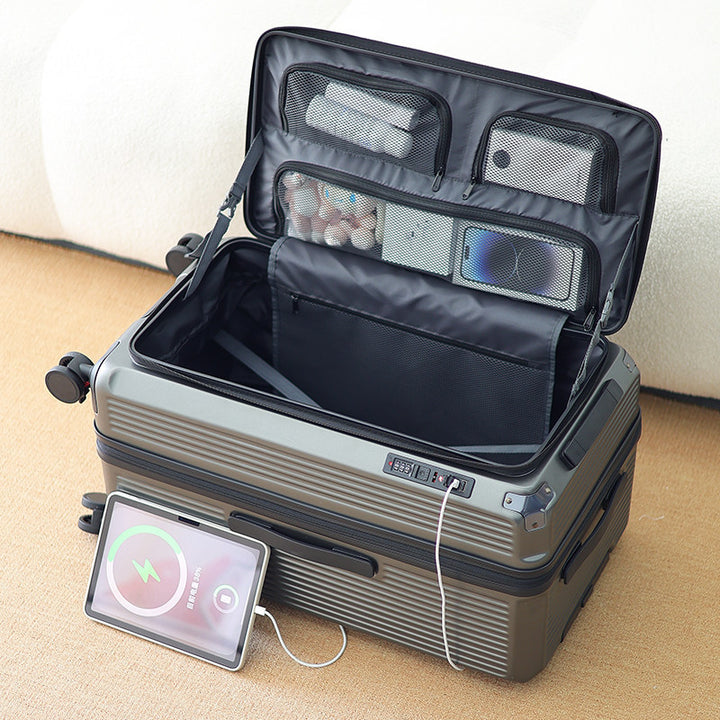Herre Smart Multi-Kompartments Hard Shell Reise Koffert Skanto