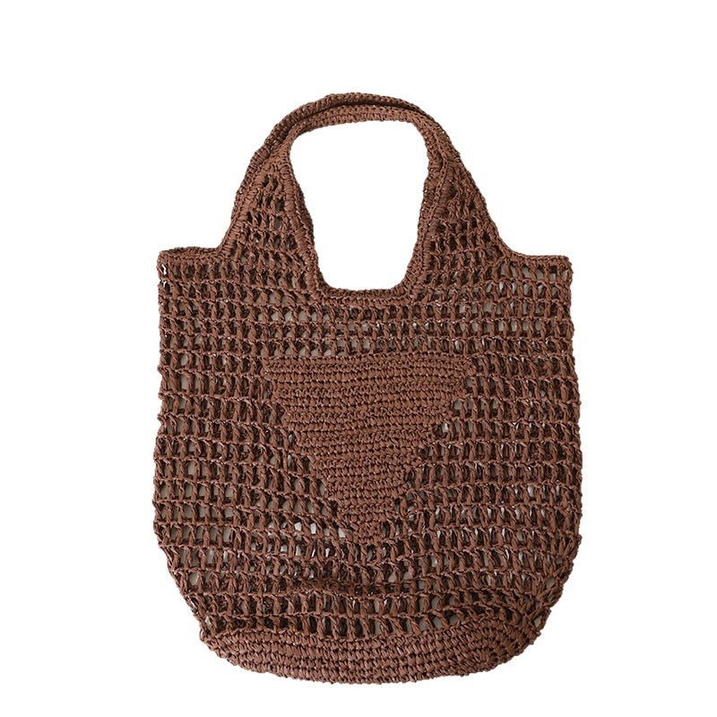Grov hekletotebag med store håndtak Skanto