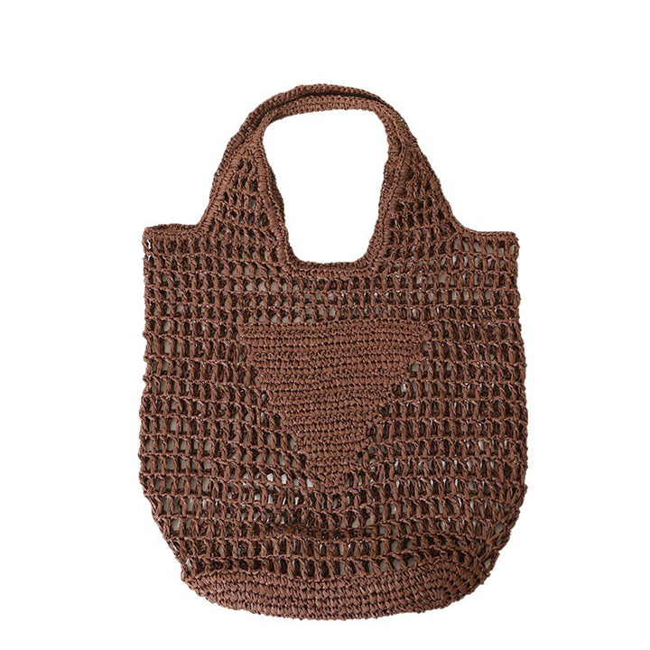 Grov hekletotebag med store håndtak Skanto