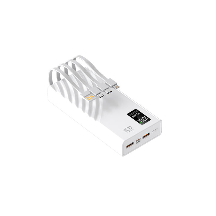 Høyytelses Powerbank med multifunksjonelle tilkoblingsmuligheter Skanto