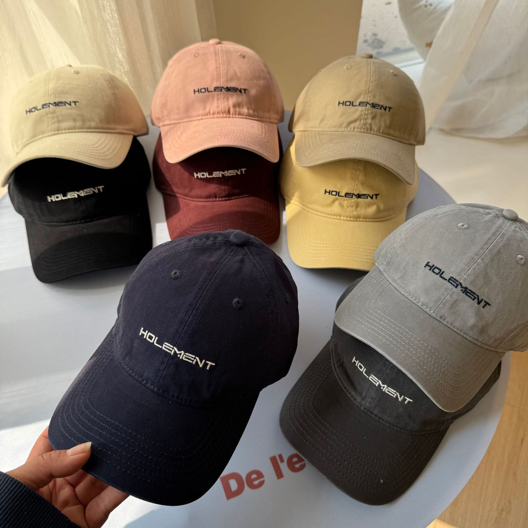 Herre Casual Brodert Bomulls Caps Skanto