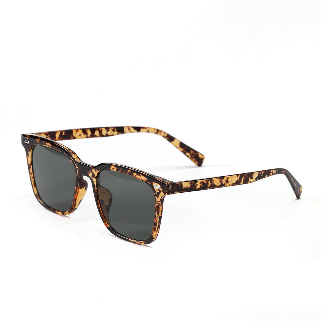 Dame quadratisk solbrille med elegant skilpadde-ramme Skanto