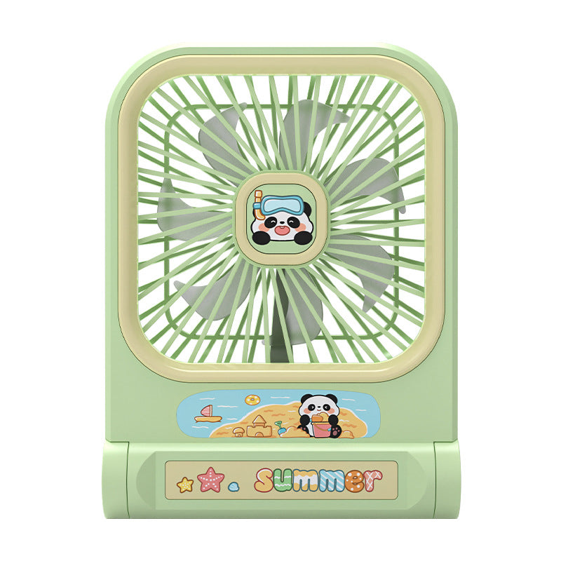 Dame Bærbar Mini-Vifte i leken Panda-design Skanto