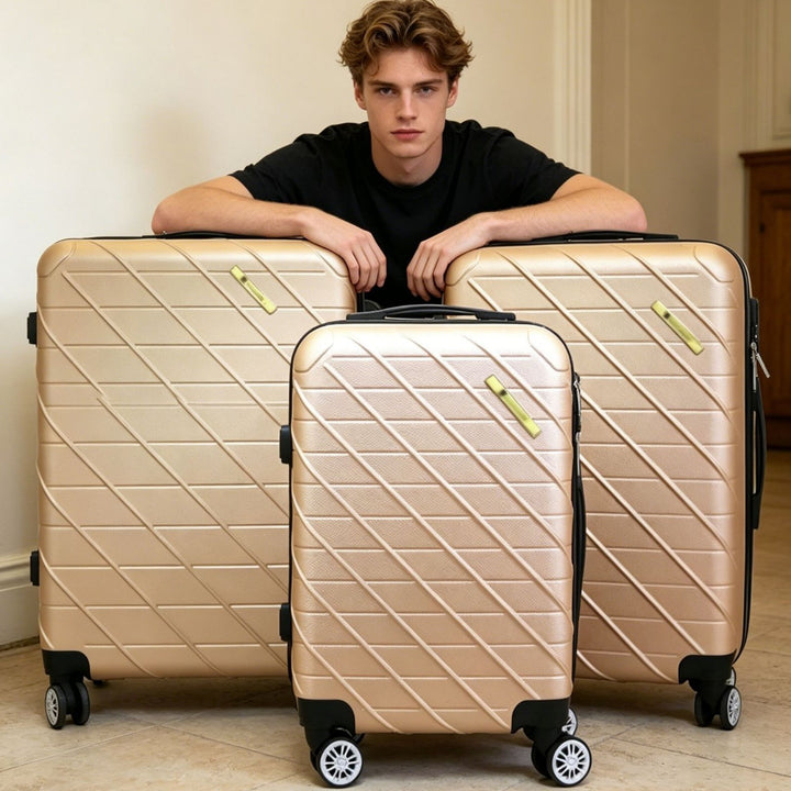 Unisex Kompakt Multi-Funksjonell Hard Shell Trolley Koffert Skanto