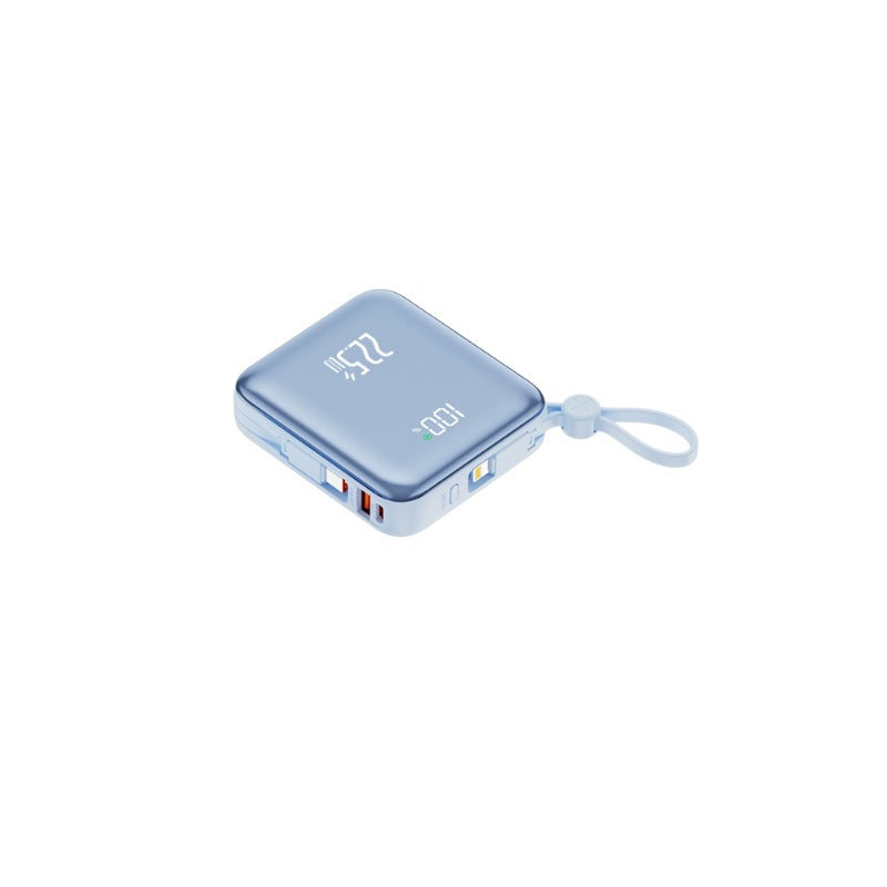 Bærbar trådløs powerbank med smart ladefunksjon og LCD skjerm Skanto