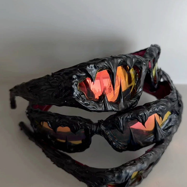 Dame Sport solbriller med kreativt monster-design Skanto