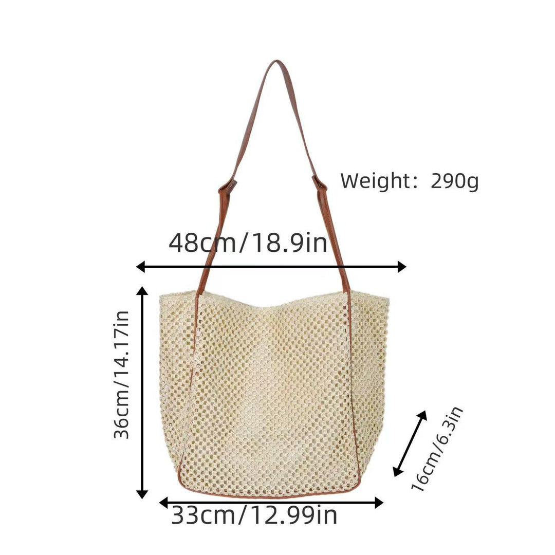 Naturlig bast crossover bag Skanto
