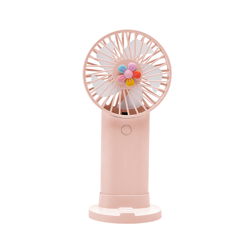 Dame Bærbar Håndventilator med lekent Blomsterdesign Skanto
