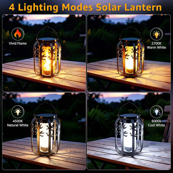 Unisex Solar Laterne med flakkende ild-effekt Skanto