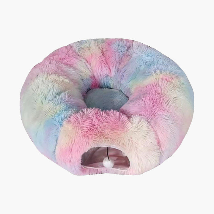 Plush Tunnel Play Bed for Cats Skanto