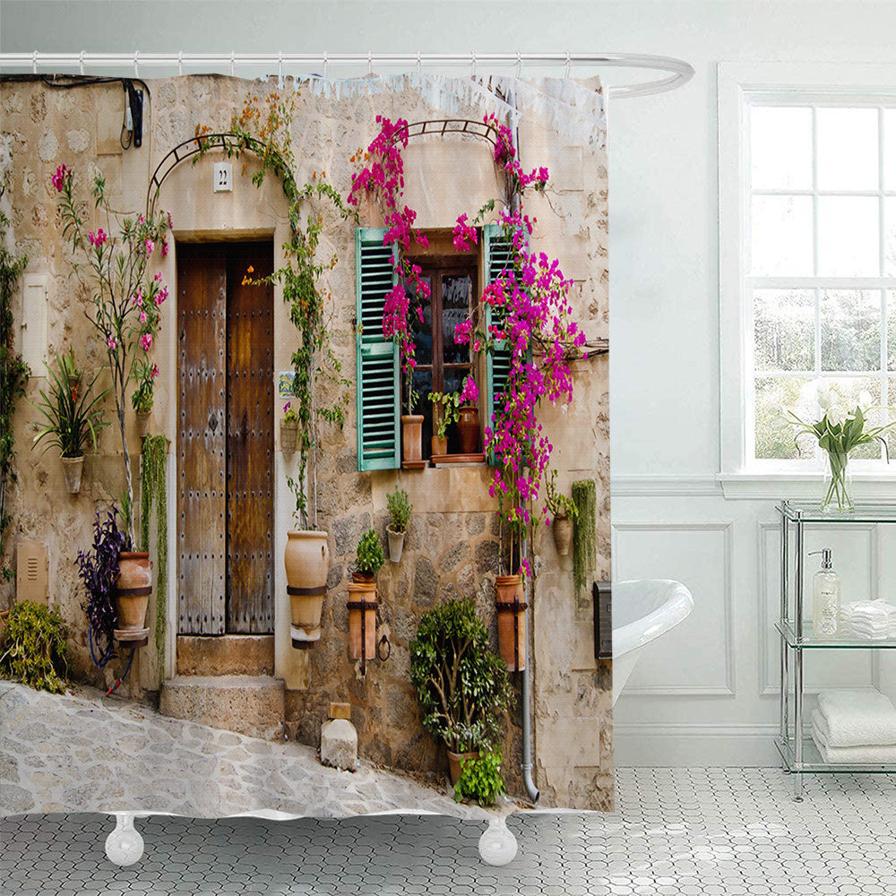 Blomstermotiv-inspirert dusjforheng Skanto