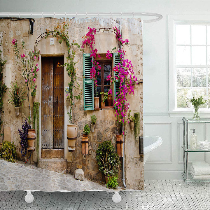 Blomstermotiv-inspirert dusjforheng Skanto