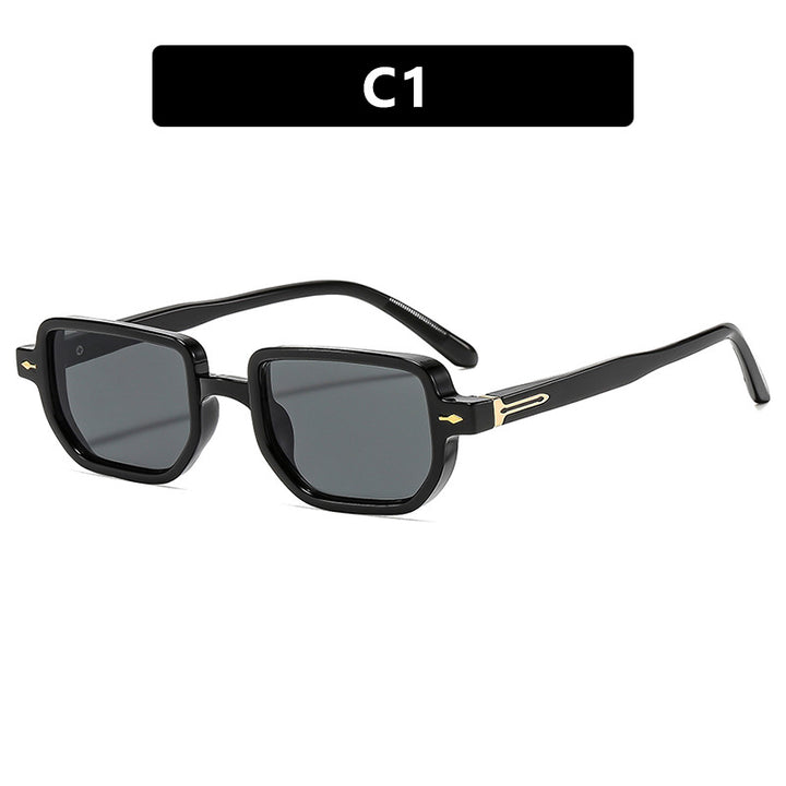 Dame kvadratisk solbrille med elegant design og polariserende glass Skanto