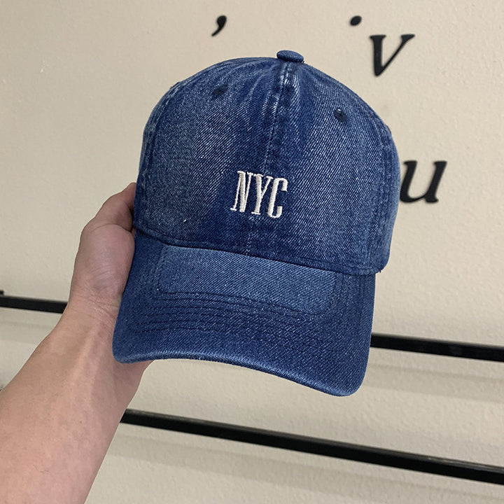 Kvinne Vintage-inspirert Denim Baseball Caps Skanto