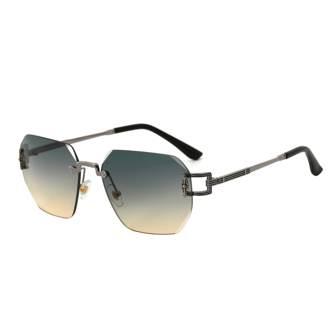 Dame Designer-solbrille i moderne, geometrisk design Skanto