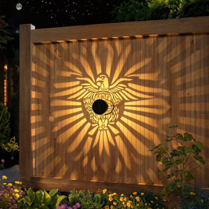 Dekorativ Solar RGB Mandala Projektering Vegg Og Stake Hage Lys Skanto