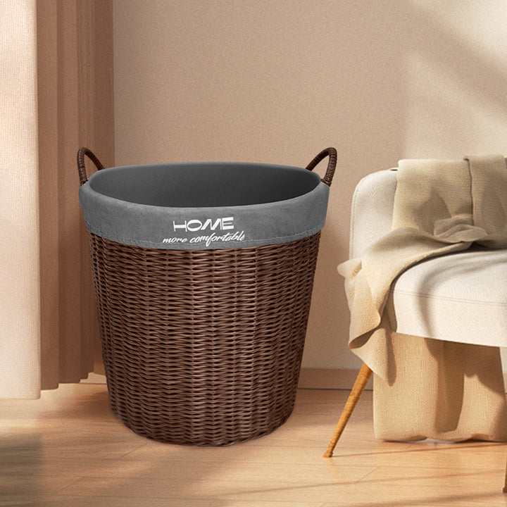 Vaskekurvsett laget av flettet materiale Skanto