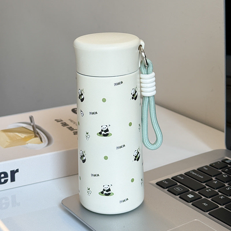 Damen Isoliertrinkflasche mit praktischem Trageband und verspieltem Design Skanto
