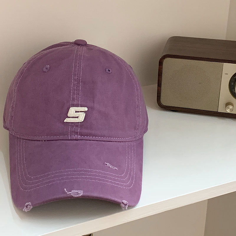 Herre Slitt Bomull Justerbar Baseball Cap Skanto