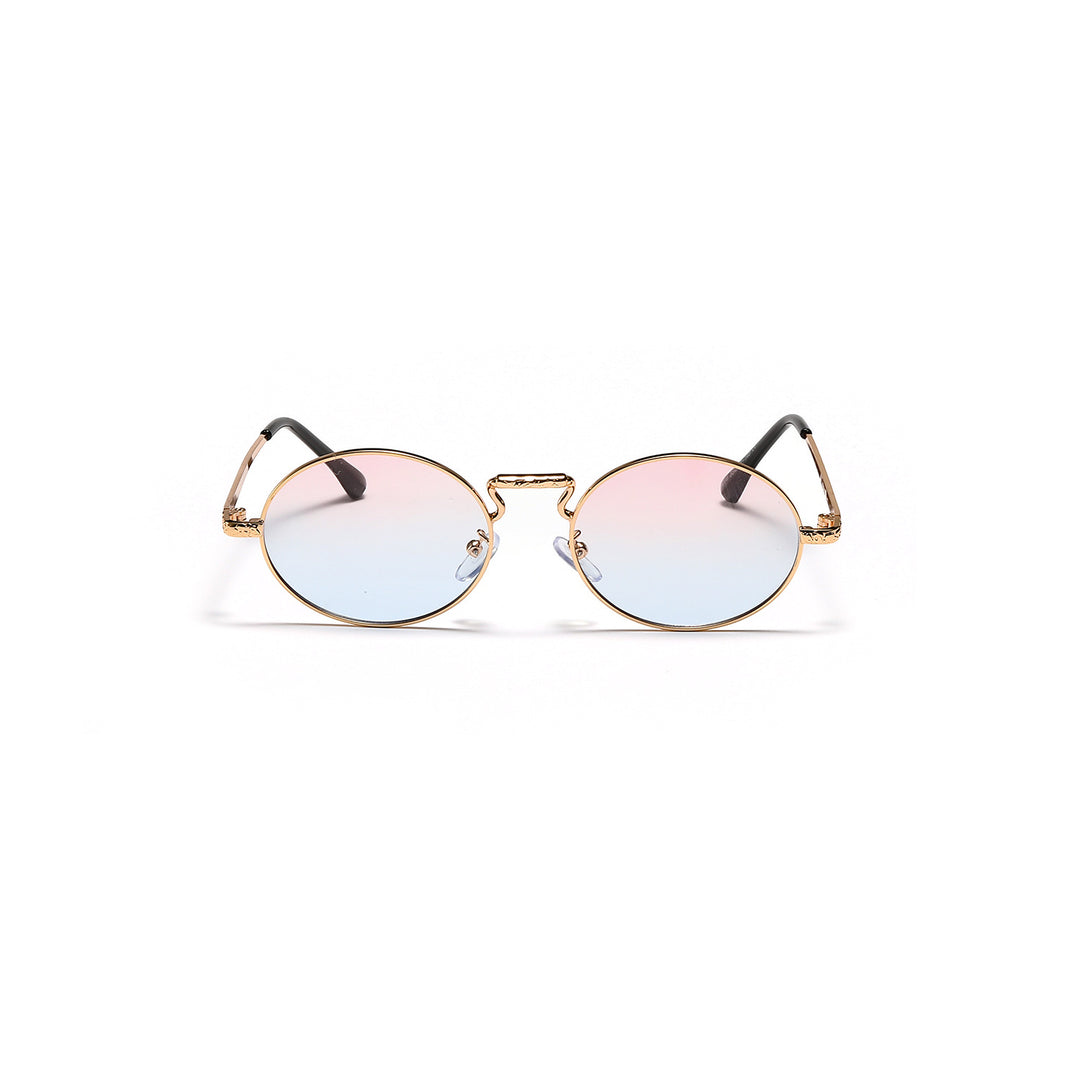 Dame rund fashionable solbriller Skanto