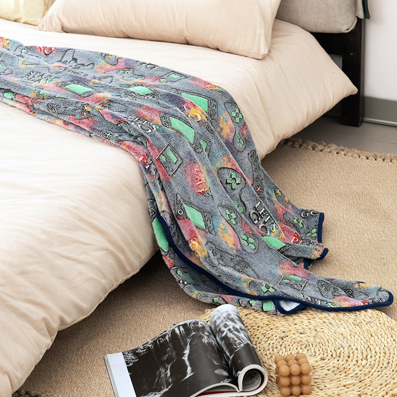 Dame Komfortabel og kreativ kosesl blanket med gamingmotiv Skanto