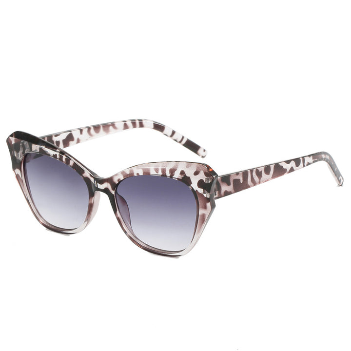 Damen Cat-Eye solbriller med ekstravagant speilingsdesign Skanto