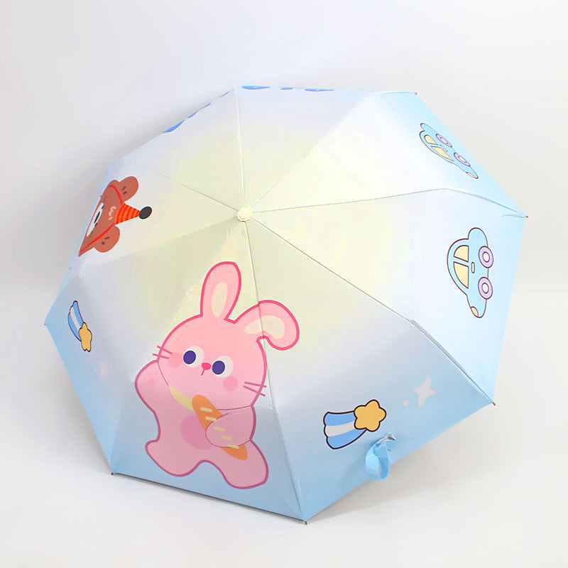 Kvinnenes sammenleggbare paraply med lekent design Skanto