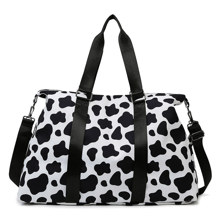 Sporty reise bag med trendy zebramønster Skanto