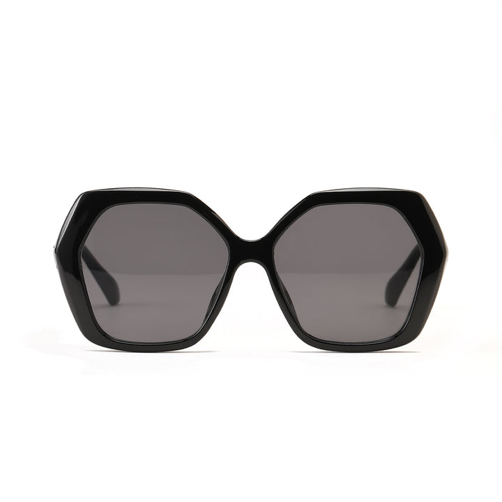 Dame geometrisk solbrille med iøynefallende design Skanto
