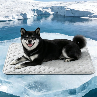 Unisex nan kjølende quiltet hundematte med sklisikker underside Skanto