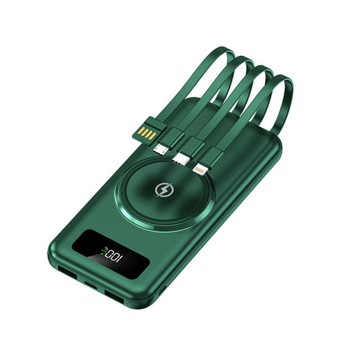 Bærbar Powerbank med multifunksjonsladekabel og digitalt display Skanto