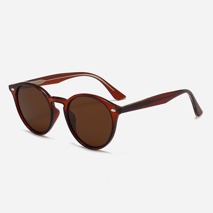 Dame Stilfull rund solbrille Skanto