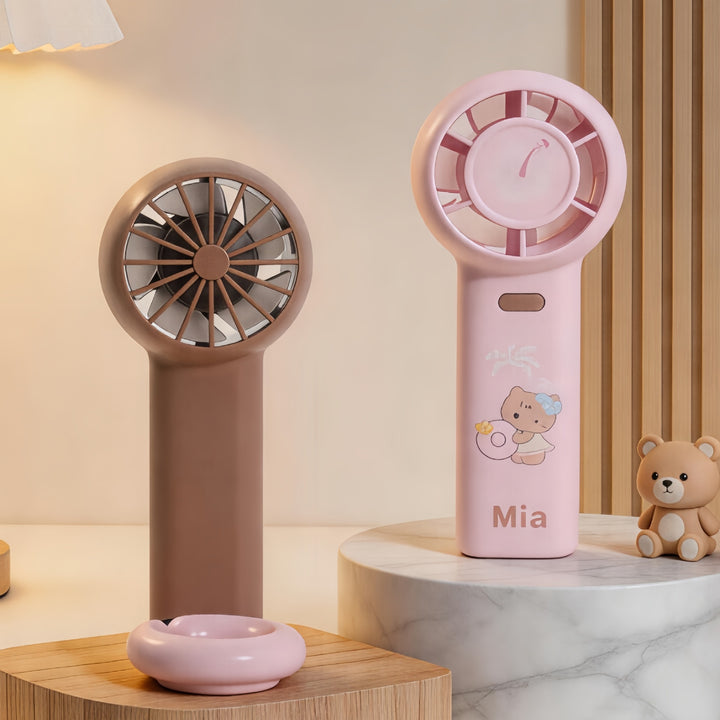 Bærbar mini-vifte med kreative dyremotiver Skanto