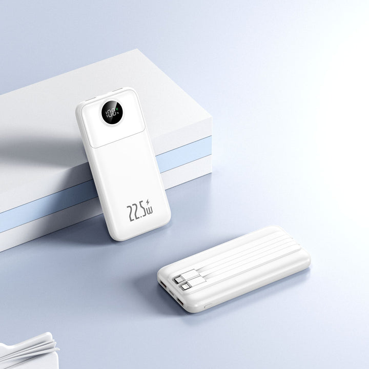 Powerbank med ekstremt rask ladeteknologi og LED-display Skanto