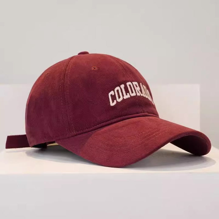 Herrer Bomull Justerbar Brodert Baseball Caps Skanto