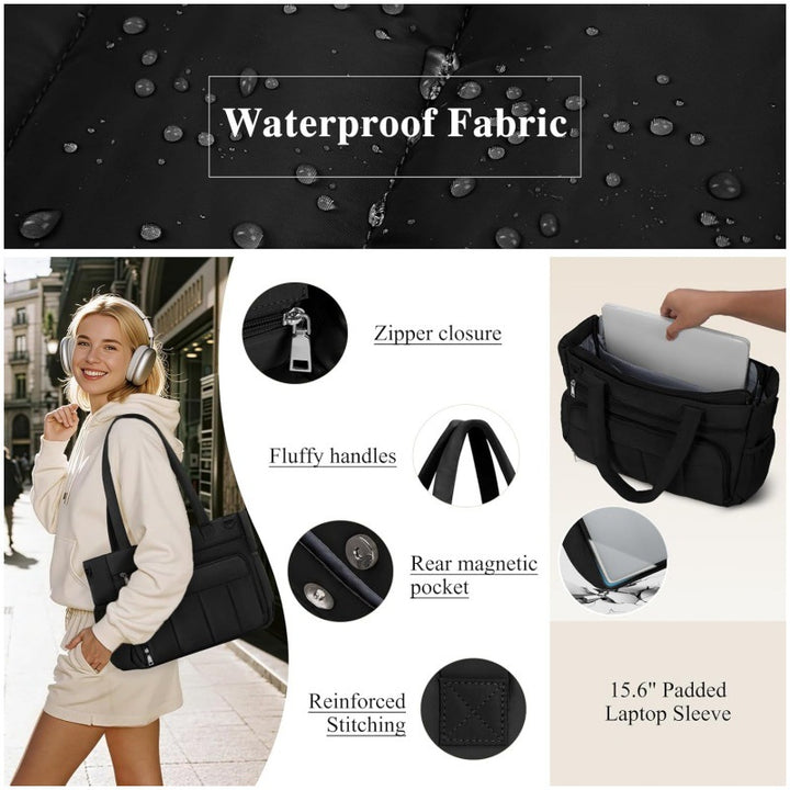Praktisk laptop-veske med organizer Skanto