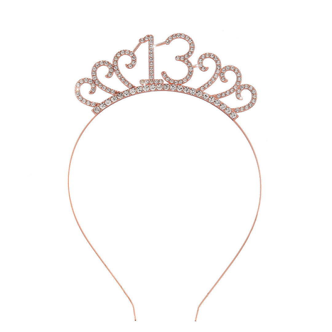 Dame Krystalltiara med personlig designet tallmotiv Skanto