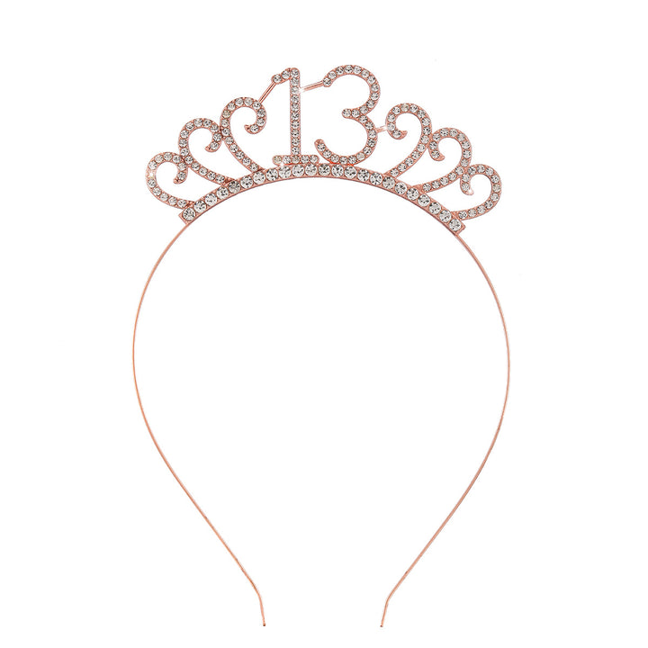 Dame Krystalltiara med personlig designet tallmotiv Skanto