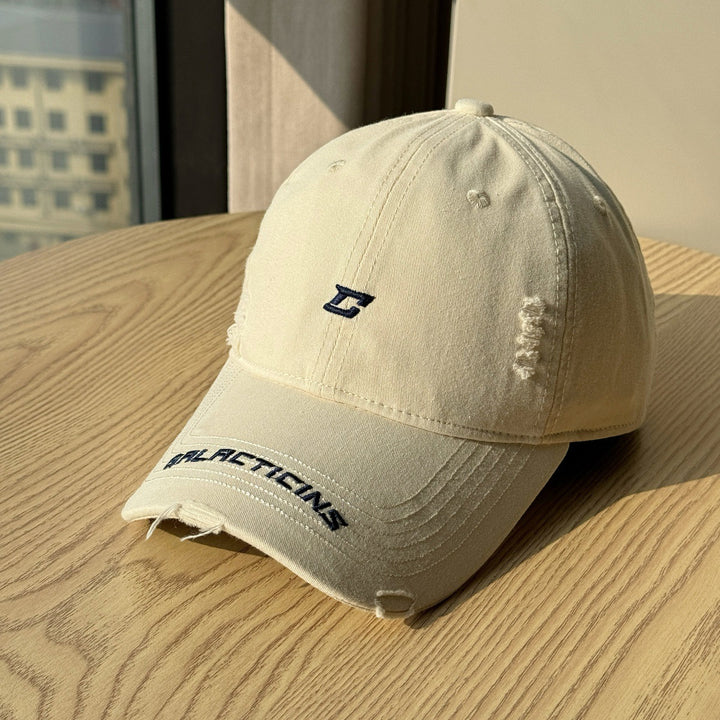Herre Slitt Denim Baseball Caps Skanto