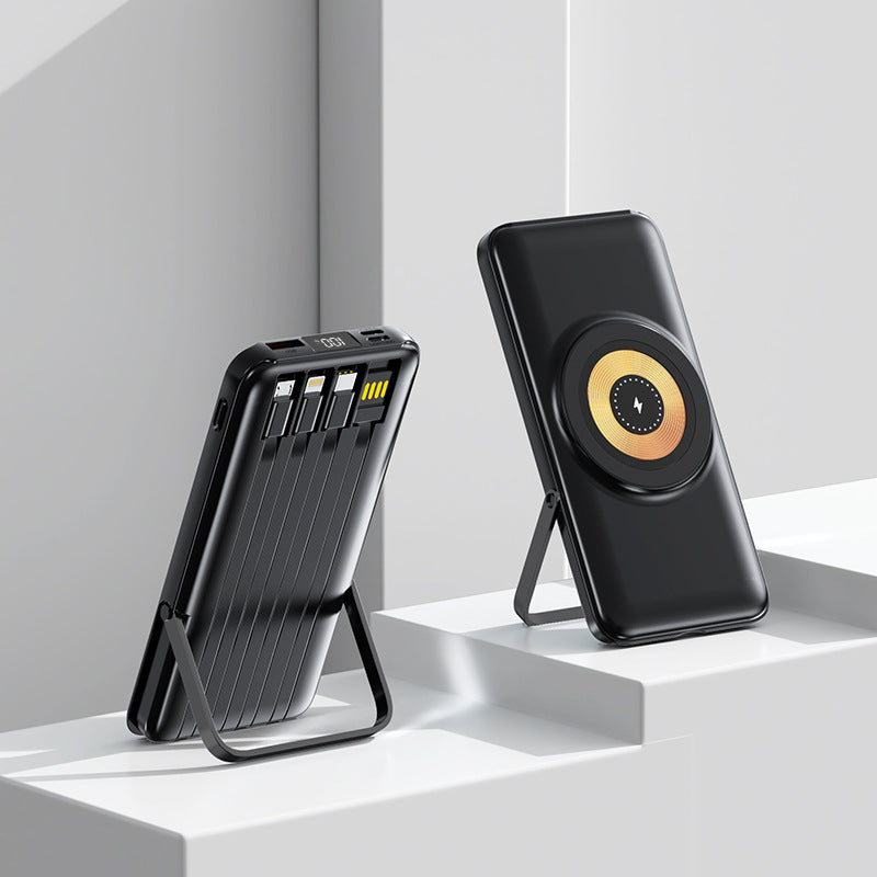 Multifunksjonell Powerbank med Trådløs Lading Skanto