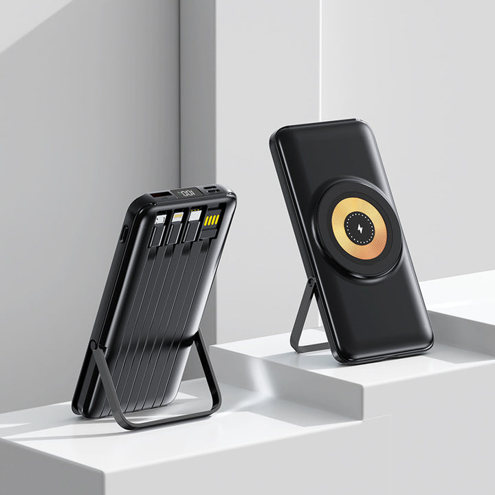 Multifunksjonell Powerbank med Trådløs Lading Skanto