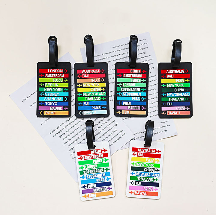 Unisex Travel Theme Luggage Tag Skanto