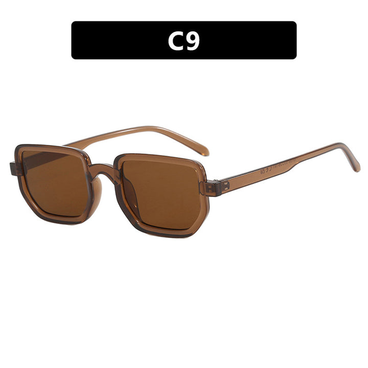 Dame geometrisk solbrille med moderne ramme og beskyttende glass Skanto