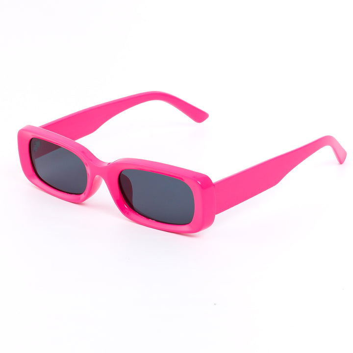 Dame moteriktig solbrille i retro-stil med bred ramme Skanto