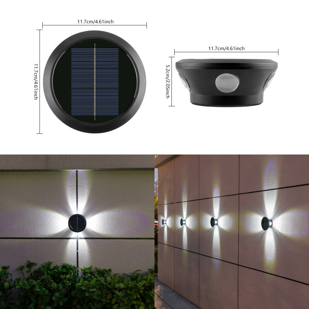 Utendørs solvegglys multi-stråle LED dekorativt aksent Skanto