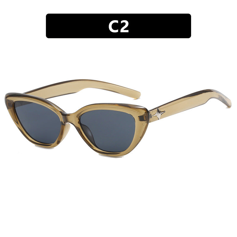 Dame Cat-Eye solbriller i moderne design med stilig ramme Skanto