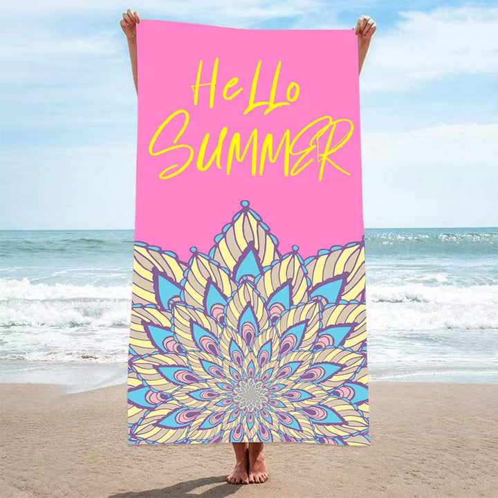 Women's beach towel with creative golf theme Skanto