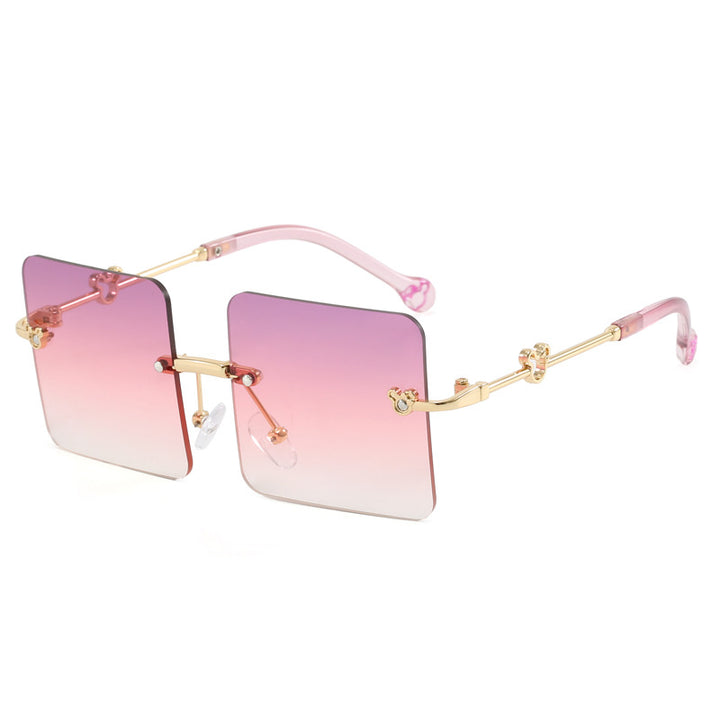 Dame kvadratisk solbrille med luksuriøs, høy kvalitet ramme Skanto