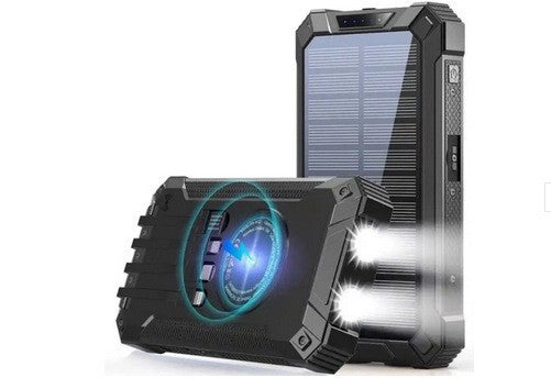 Høyytelses solcelle powerbank med multifunksjonelt kabler Skanto